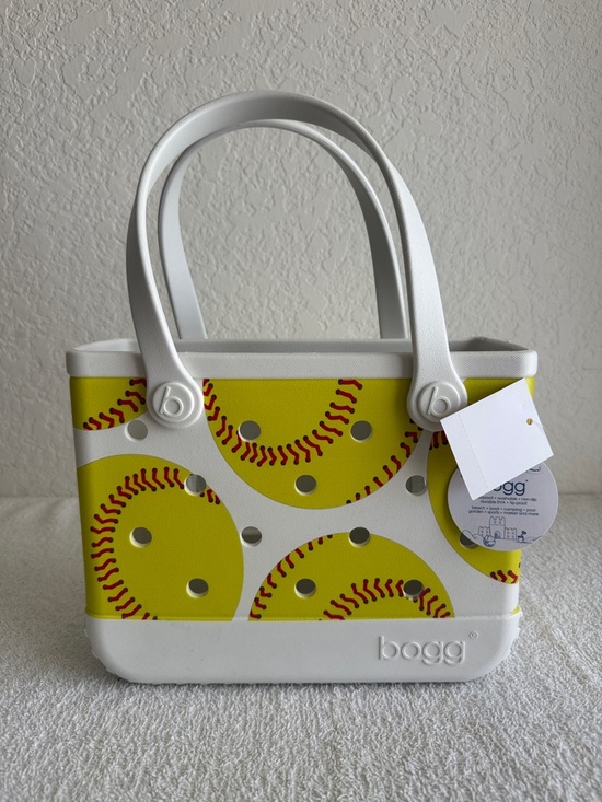 BOGG BAG Handbags - Bogg Bag Yellow Softball Print Tote Bag